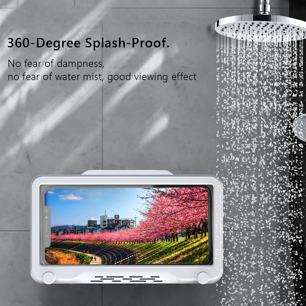Waterproof Rotatable Wall-mounted Mobile Phone Holder