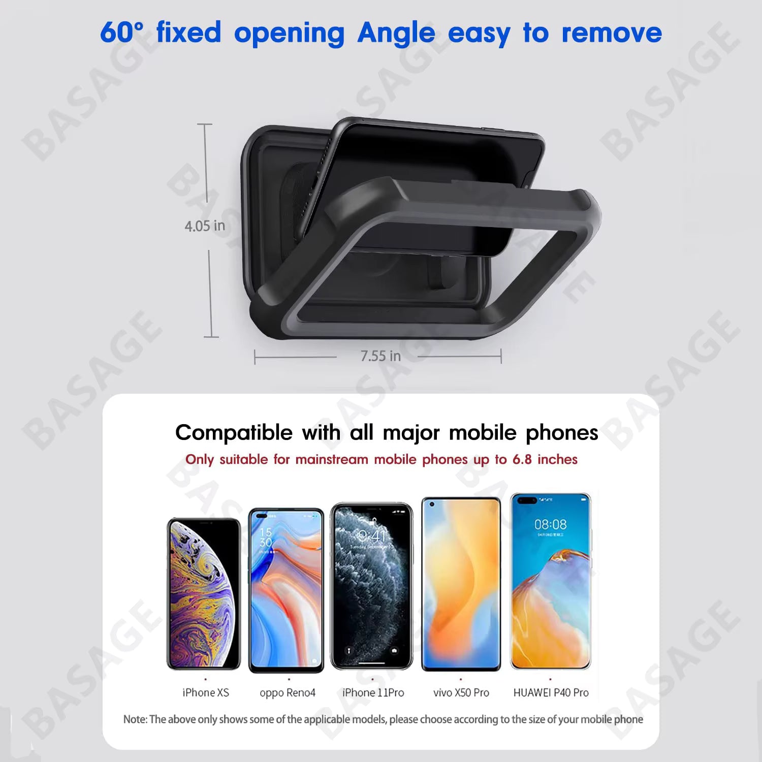 Waterproof Rotatable Wall-mounted Mobile Phone Holder